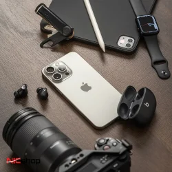 گوشی طرح آیفون مدل اپل 16 پرومکس iphone 16 pro max، بالاترین کیفیت کلاس A ویتنام (نسخه بدون هنگی) دو سیم کارت رم 10 واقعی ظرفیت 128 گیگابایت شرکت کی اس ویتنام (حافظه نمایشی 1 ترابایت) همراه با 13 قلم هدیه ارزنده - Image 18